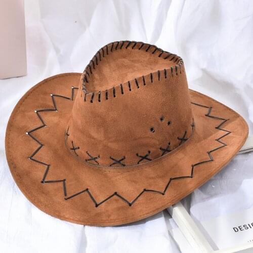 Western Cowboy Hat Classic British Casual Canvas Knight Hat Men Women Imitation Woolen Winter Felt Hats Fashion Jazz Hat Fashion
