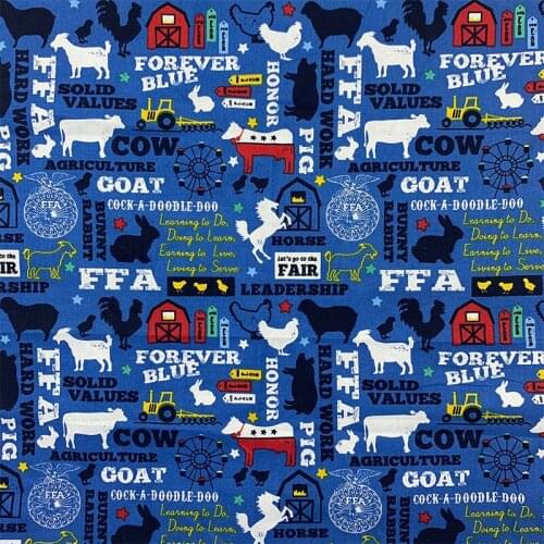 Beautiful 100% Cotton Fabric Animal silhouette pattern Digital Printing Sewing Material Children Fabric Diy Shirt Clothing