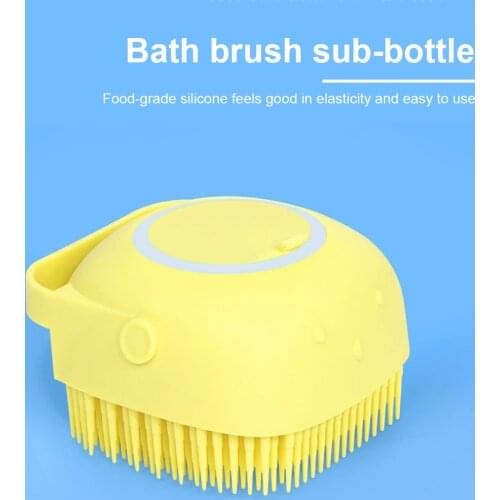 Wonderlife multifunction Silicone Scrubber Dispenser Bath Brush Home Travel For Babies
