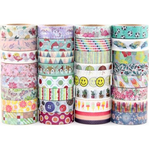 New Arrival 1PC 15MM*10M Christmas fox Snowman Adhesive Washi Tape Office Supplies DIY Sticker Masking Tape Paper Tape