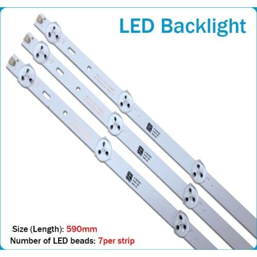 NEW 15PCS 590mm LED Backlight strip 7 Lamp For 32 inch TV 1901 66MAG RH-D32071235-334AS-M