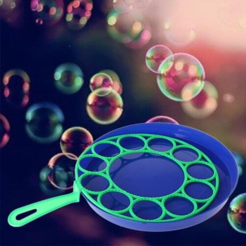 New Bubble Dish Big Bubble Tool Soap Bubble Maker Blower Set Outdoor Toy Gifts BX0D