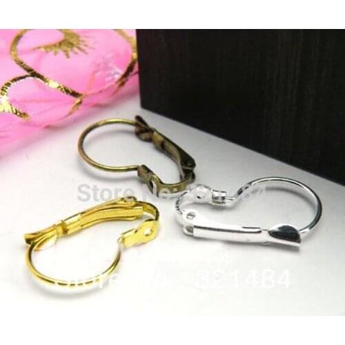 Wholesale 300pcs 12.5x21mm Ear Leverback Earring Hooks Earwires DIY Jewelry Findings