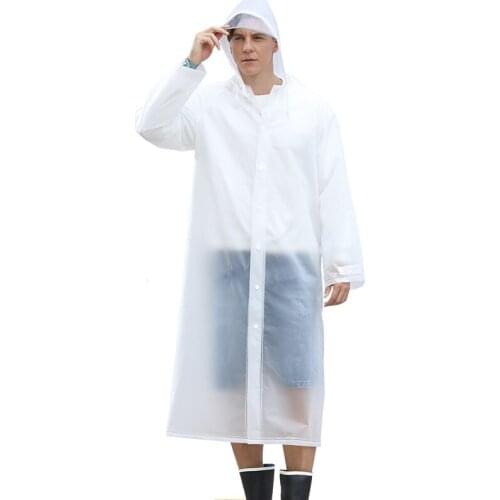 Outdoor Hidden backpack position EVA raincoat sports riding hiking light weight men women rainwear plastic transparen poncho