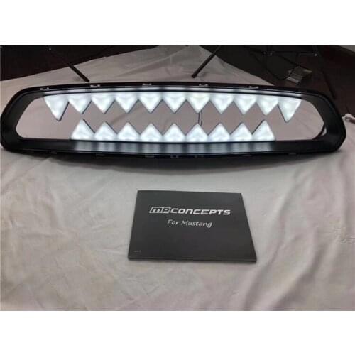 Fit for FORD MUSTANG 15-18 LED GT Laser shark demon remote-controlled GT medium net with light teeth
