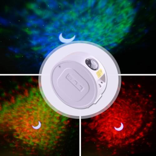 2020 NEW 3-in-1 LED Starry Sky Projector Light Star Galaxy Ocean Wave Night Lamp 5V 1.5A EU plug For Indoor Room Party