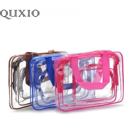 QUXIO Transparent Cosmetic Bags