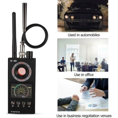 K68 Wireless RF finder Anti - Spy Mini Camera Detector bug locator Radio Scanner Hidden tracker audio privacy Security Scanner