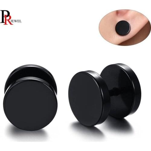 Stud Earrings for Men Woman Stainless Steel Ear Plugs Tunnel 6/8/10mm brinco