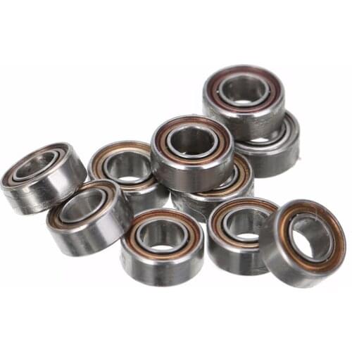 10 Pieces MR63ZZ Ball Bearing Mini Steel Rolling Roller Bearings High Precision Mini Rolling Bearing Seats 3mm*6mm*2.5mm