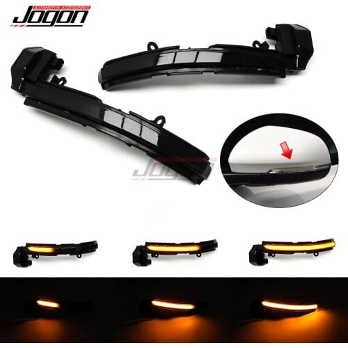 Black Fit For Jaguar XE XF XJ F-TYPE XKR I-PACE X250 X260 Car LED Dynamic Turn Signal Light Side Mirror Indicator Blinker Lamp