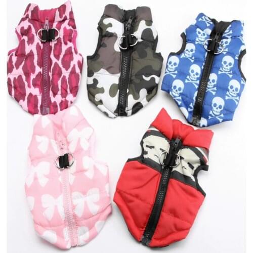Warm Dog Clothes For Small Dog Windproof Winter Dog Coat Jacket Padded Clothes Puppy Outfit Vest Yorkies Chihuahua Clothes 25S