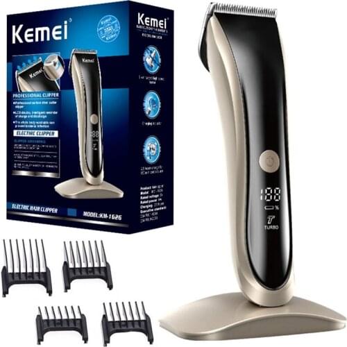 Original powerful two speed pro hair trimmer for men electric adjustable hair clipper rechargeable beard trimmer LCD display