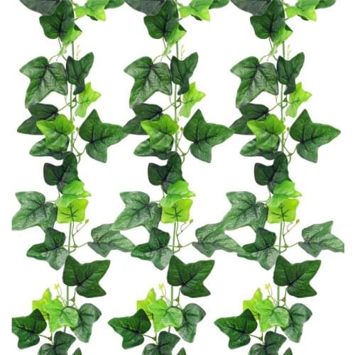 1pc 230cm Green Silk Artificial Hanging Ivy Leaf Garland Plants Vine Leaves Diy for Home Garden Decoration Party Decoration