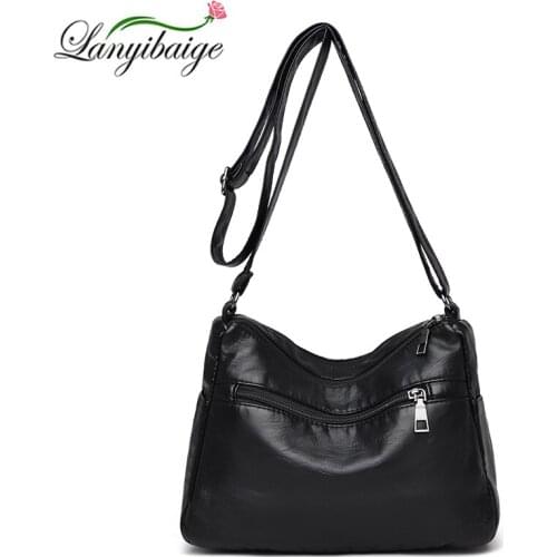 Ladies Pu Leather Handbag Retro Fashion Ladies Shoulder Bag Designer High Quality Large Capacity Messenger Bag Ladies New 2021