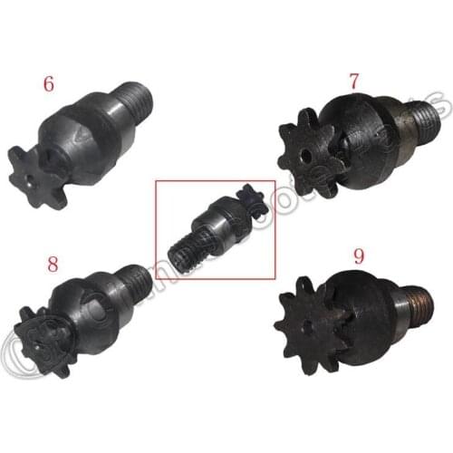 6 7 8 9 Tooth 6T 7T 8T 9T 25H T8F Front Pinion Gear Sprocket 47CC 49CC Mini Moto Pocket Dirt Pit Bike ATV 10MM Thread