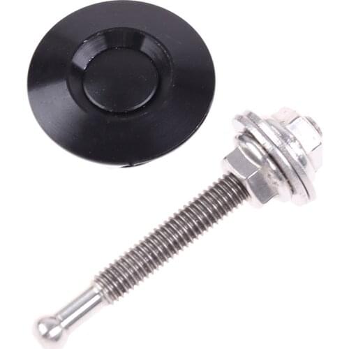 1x Universal 32mm Push Button Billet Hood Pins Lock Clip Kit Engine Bonnets Lock Car Quick Latch