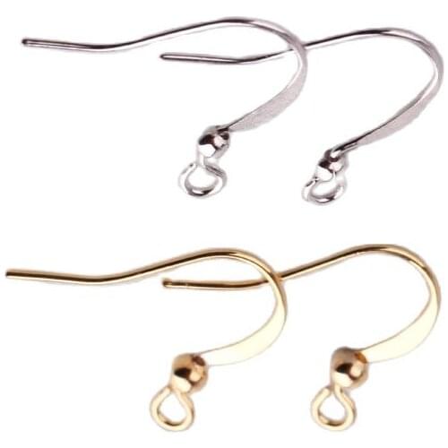 10pcs Gold Metal Earring Hooks Clasps DIY Handmade Drop Earrings Making Accessories Women Fashion Jewelry Findings