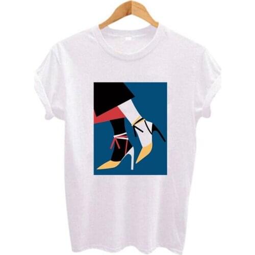 2021 Women T Shirt Fashion Summer Fashion Lady Print T Shirt Women Casual Short Sleeve Basic T-shirts Plus Size Female T-shirts