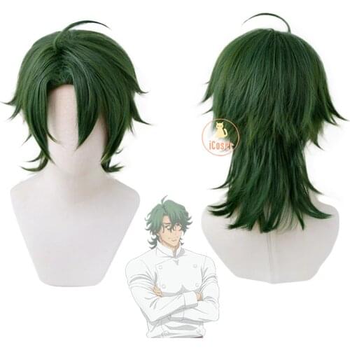 Anime SK8 the Infinity Kojiro Nanjo Cosplay Wig Joe Dark Green Short Wig Heat-resistant Fiber Hair Carnival Party Cool Wig