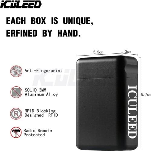 Car Keyless Go Protection -Aluminium Box for Car Key Holder RFID Blocking Case， Car Keyless Entry Fob Guard Signal Blocker