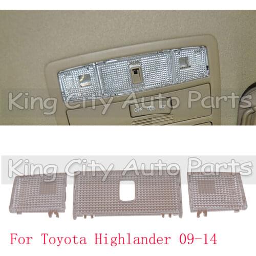 CAPQX 1pcs For Toyota Highlander 09-14 Auto Inner Reading Light Cover Lid Indoor Roof Ceiling Light Dome Lamp Cap Shell Trim Lid