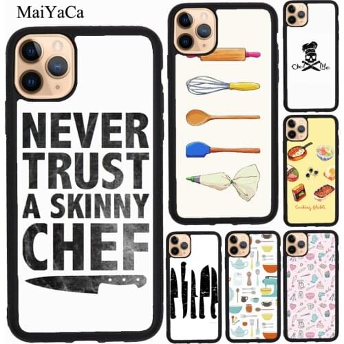 MaiYaCa Baking Cooking Utensils Chef For iPhone 11 Pro Max XS X XR SE 2020 7 8 Plus Case For iPhone 12 Pro Max mini