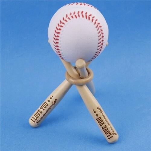 Mini Baseball Bat Rack Holder Golf Ball Storage Display Lover Boyfriend Husbend Personalized Custom Engraved Trophy Bat Little