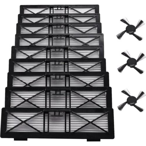9X Hepa Filter 3X Side Brush for Neato Botvac D3 D4 D5 D6 D7 D70 D75 D80 D85 Connected Botvac 75E 80 85 Brushes Filters Parts