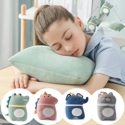 Creative Cute Soft Dinosaur Doll Couple can Transformation Pillow Plush Toy Cushion Soft Cartoon Plush Sofa Pillow Decoration