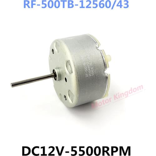 Mini Round 32mm Mabuchi RF-500TB-12560 Electric Motor DC 12V 5500RPM 20mm Long Shaft Spindle Engine