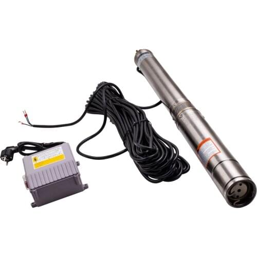 3 inch 3800L/H Submersible Bore Hole Deep Well Pump & 18m Cable Garden Home Pump