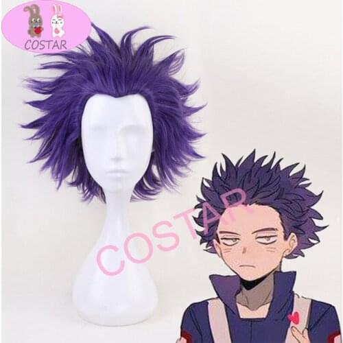 COSTAR Anime My Hero Academia Cosplay Wigs Hitoshi Shinsou Cosplay Hair Wig Boku no Hero Academia Synthetic Wig Halloween Party