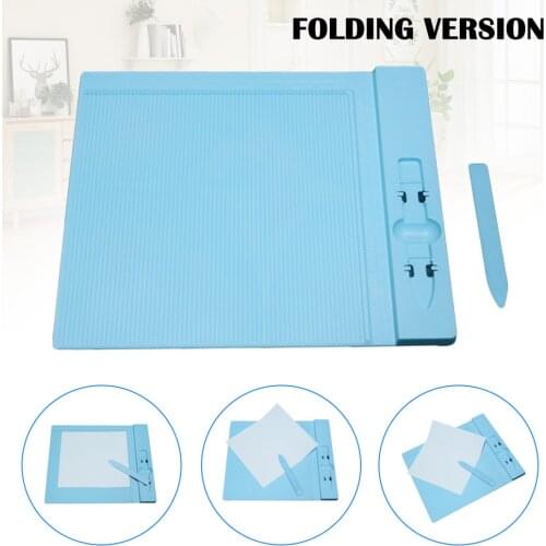 270x230mm Plastic Scoring Board Paper Card Cuting Board Craft DIY Tool with Measuring Grid 669