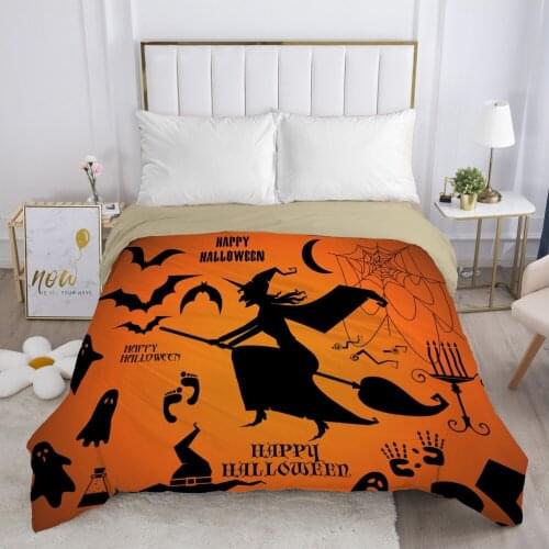 Cartoon Hallowmas Childrens Duvet cover Quilt/Blanket/Comfortable Case Bedding for kids baby boy girls 140x200 for Home HAPPY