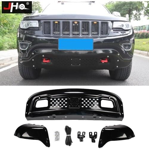 JHO Offroad Driving Skid Plate Front Bumper Protector Guard For 2014-2020 Jeep Grand Cherokee Limited Overland 2017 2016 2018