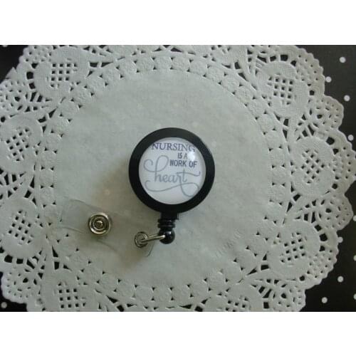 Nursing is a wok retractable id badge reel 10pcs/lot