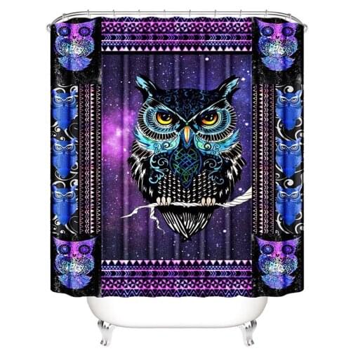 Owl shower curtain bathroom curtain animal 3d douchegordijnen dragonfly curtain shower