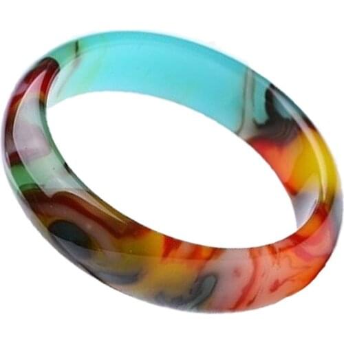 Womens Pattern Bracelets Bangles Red Blue Jade Bracelets Gift for Females Fine Jewerly