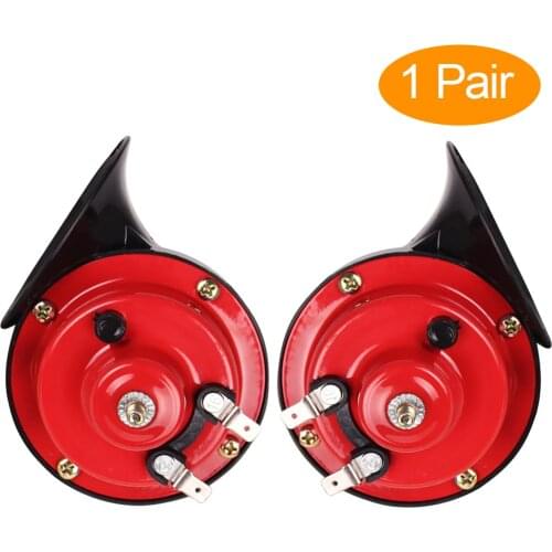 2pcs 110DB Super Snail Horn for Motorcycle Car Train Trucks Car Styling 12V Electric Loud Air Horn Raging Sound Auto Accessories