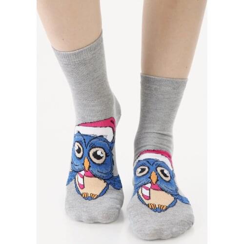 3 pair from turkey quality cotton hoot owl wise bird owlish happy socks summer lot pack wholesale animated funny socs design