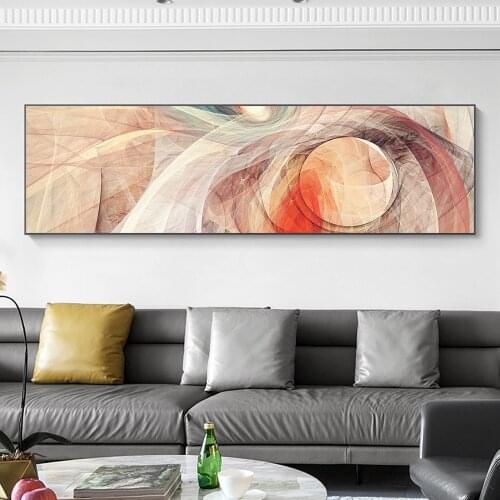 Abstract Geometric Curve Canvas Paintings Line Wall Art Prints Poster Living Room Decor Decorative Paintings Home Decor