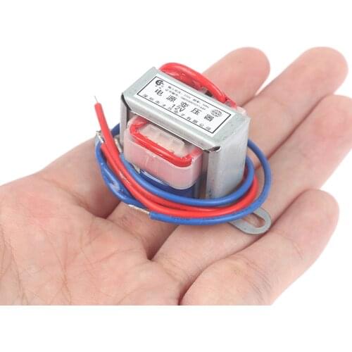 AC 220 to 6V 9V 12V 1W Copper Core 50Hz~60Hz Single Voltage 2 Line Transformer