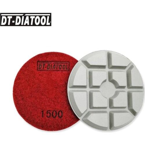 3pcs Dia 4" Diamond Concrete Polishing Pads Sanding Discs Repairing For concrete terrazzo Floor Grit#1500