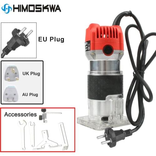 800W Aluminum housting power tools woodworking trimmer slot machine woodworking tools engraving and 12 pcs die sets