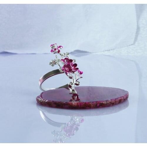 Free shipping silver flower napkin ring,wedding, holiday decoration napkin holder 12 pcs qn20090104