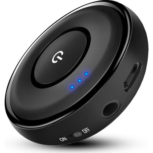 Bluetooth 4.1 Aux 3.5mm Handsfree Car Kit Wireless A2DP Stereo Music Receiver Mini Audio Adapter For Home Car Speaker System