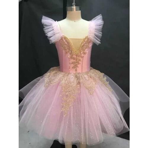 Childrens Ballet Tutu Skirts Giselle Swan White Romantic Style Long Tutu Kids Girls Ballet Dance Costumes Ballerina Dress