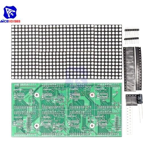 Diymore 16x32 Red Green LED Dot Matrix Control Display Module DIY Kit for Arduino 51