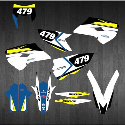 For Husqvarna TE FE 2014-2016 Free custom numbers Graphics Delcas Stickers For Husqvarna TC FC 2014 2015 150 250 300 350 400 450